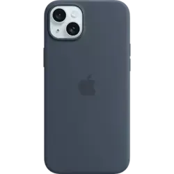 Apple Silikon Case iPhone 15 mit MagSafe Sturmblau