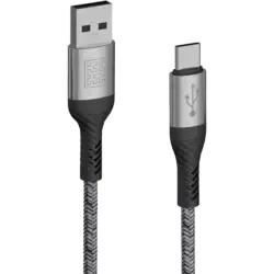 Syllucid USB-A auf USB-C long-life Kabel (1,2m) 1.2 m Grau